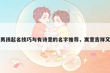 张姓男孩起名技巧与有诗意的名...