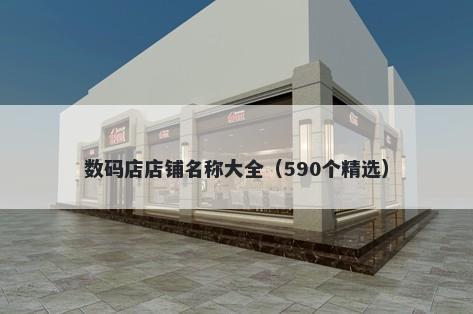 数码店店铺名称大全（590个精选...