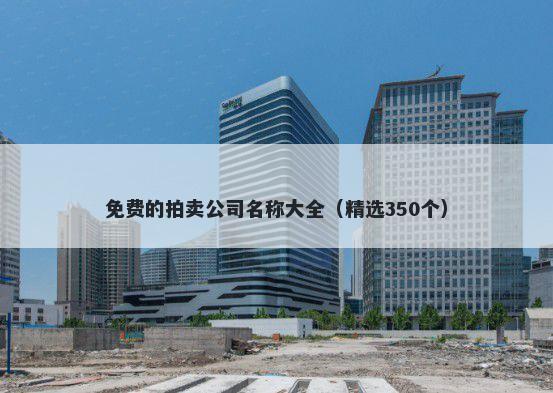 免费的拍卖公司名称大全（精选350个）