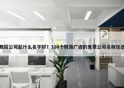 舞蹈公司起什么名字好？320个财...