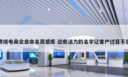 跨境电商企业命名灵感库 这些活...