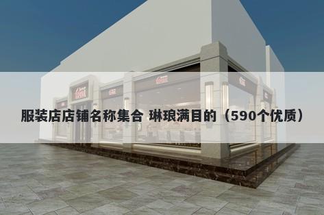 服装店店铺名称集合 琳琅满目的（590个优质）