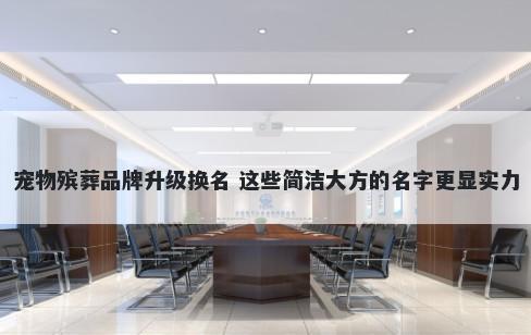 宠物殡葬品牌升级换名 这些简洁大方的名字更显实力