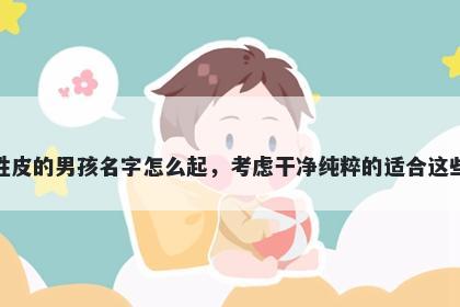 姓皮的男孩名字怎么起，考虑干净纯粹的适合这些