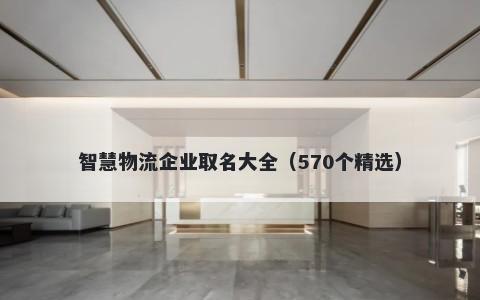 智慧物流企业取名大全（570个精选）