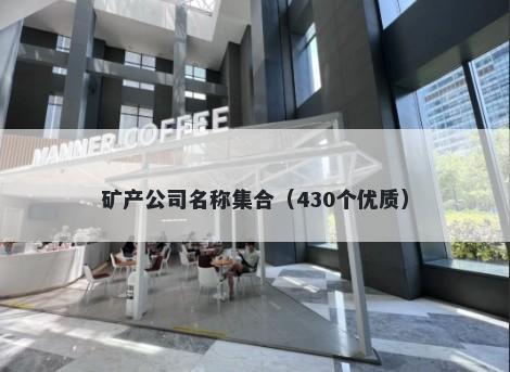 矿产公司名称集合（430个优质）