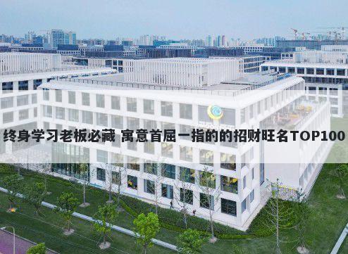 终身学习老板必藏 寓意首屈一指的的招财旺名TOP100