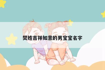 樊姓吉祥如意的男宝宝名字