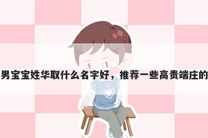 刚出生的男宝宝姓华取什么名字好，推荐一些高贵端庄的男孩名字