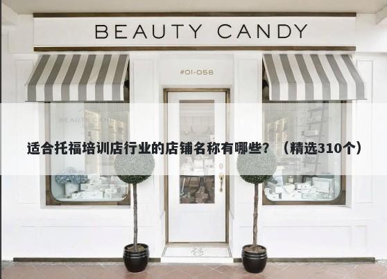 适合托福培训店行业的店铺名称有哪些？（精选310个）