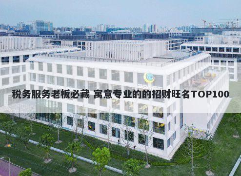 税务服务老板必藏 寓意专业的的...