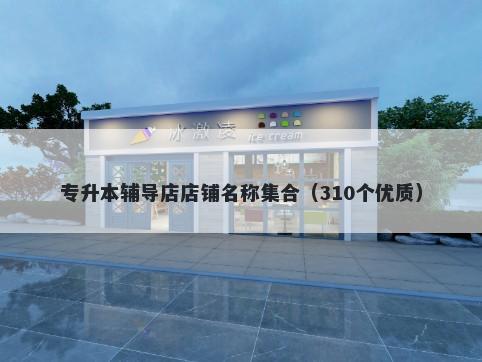 专升本辅导店店铺名称集合（310个优质）