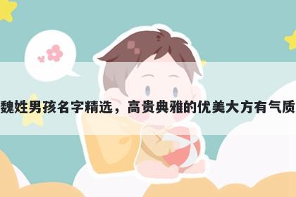 魏姓男孩名字精选，高贵典雅的优美大方有气质