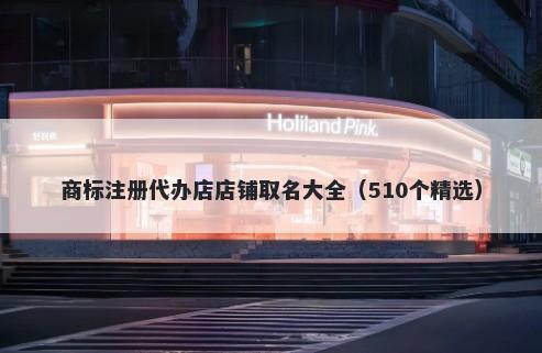 商标注册代办店店铺取名大全（510个精选）