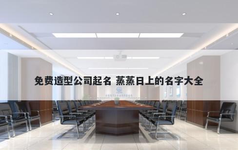 免费造型公司起名 蒸蒸日上的名字大全