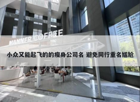 小众又能起飞的的瘦身公司名 避免同行重名尴尬