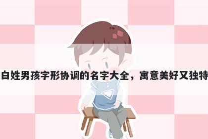 白姓男孩字形协调的名字大全,寓意美好又独特