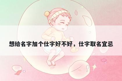 想给名字加个仕字好不好，仕字...