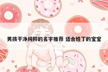 男孩干净纯粹的名字推荐 适合姓丁的宝宝