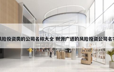 风险投资类的公司名称大全 财源广进的风险投资公司名字