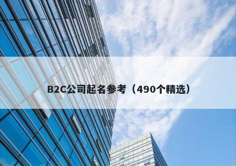 B2C公司起名参考(490个精选)
