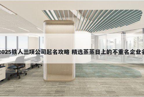 2025铁人三项公司起名攻略 精选蒸蒸日上的不重名企业名