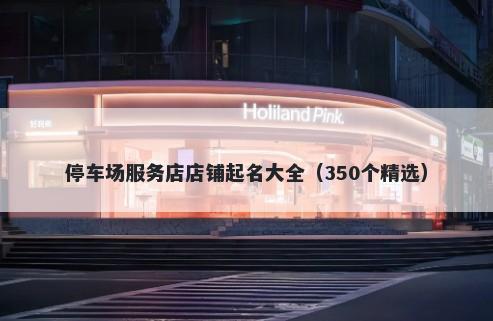 停车场服务店店铺起名大全（350个精选）