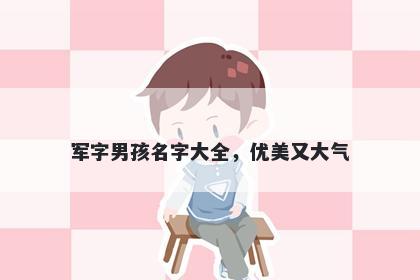 军字男孩名字大全，优美又大气