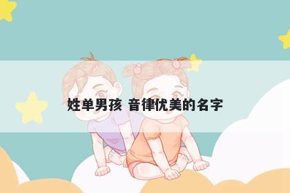 姓单男孩 音律优美的名字