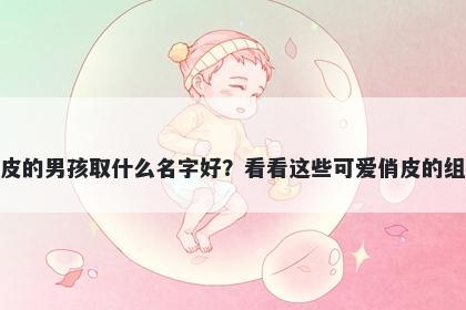 姓皮的男孩取什么名字好？看看...
