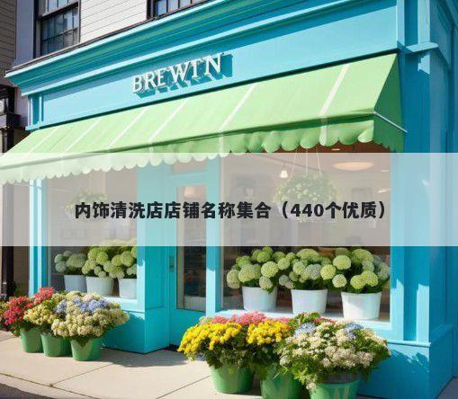 内饰清洗店店铺名称集合（440个优质）