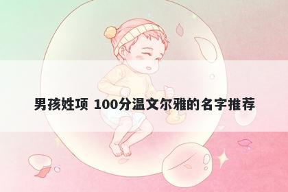 男孩姓项 100分温文尔雅的名字...