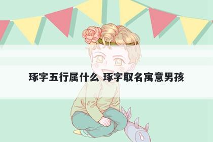 琢字五行属什么 琢字取名寓意男...