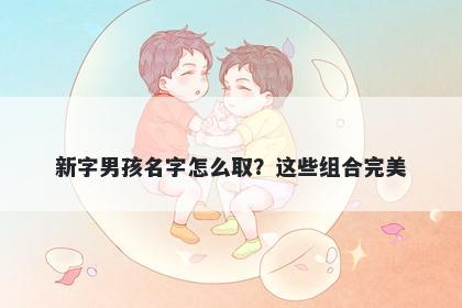 新字男孩名字怎么取？这些组合...
