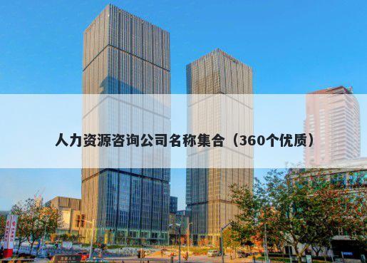 人力资源咨询公司名称集合（360个优质）