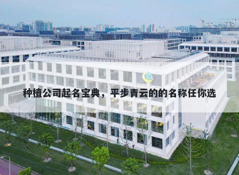 种植公司起名宝典，平步青云的的名称任你选