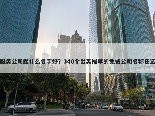 服务公司起什么名字好？340个出...