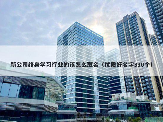 新公司终身学习行业的该怎么取名（优质好名字330个）