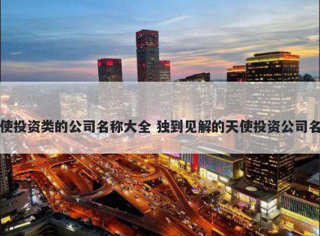 天使投资类的公司名称大全 独到...