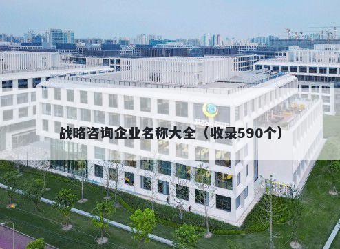 战略咨询企业名称大全（收录59...