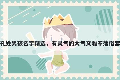 孔姓男孩名字精选，有灵气的大...