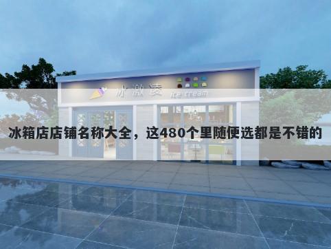 冰箱店店铺名称大全，这480个里...