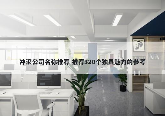 冲浪公司名称推荐 推荐320个独具魅力的参考