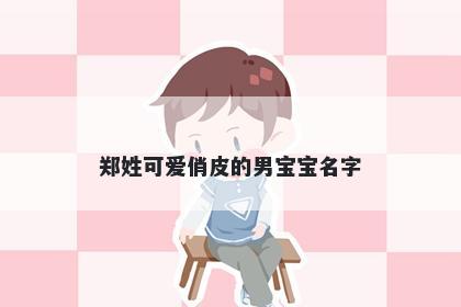 郑姓可爱俏皮的男宝宝名字