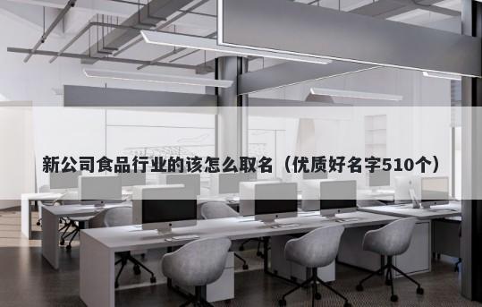 新公司食品行业的该怎么取名（优质好名字510个）