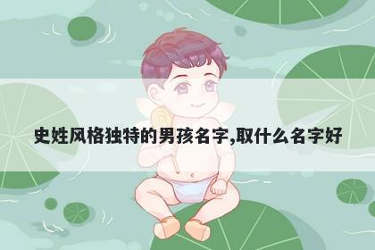 史姓风格独特的男孩名字,取什么...