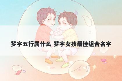 梦字五行属什么 梦字女孩最佳组...