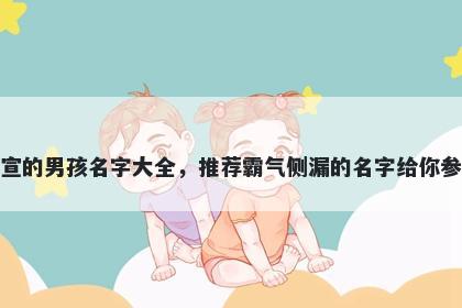 姓宣的男孩名字大全，推荐霸气...
