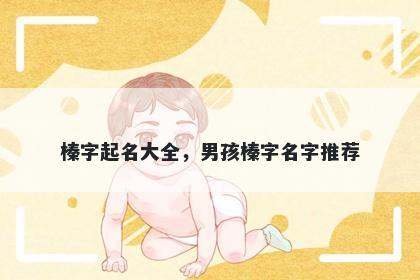 榛字起名大全，男孩榛字名字推...