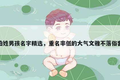 柏姓男孩名字精选，重名率低的...